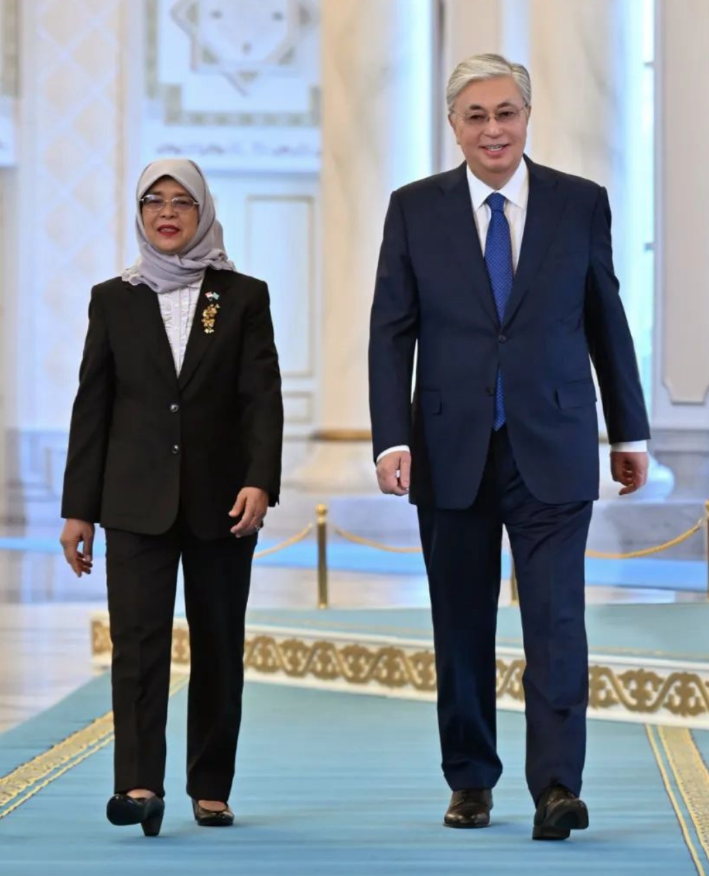 新加坡总统首访哈萨克斯坦签署多项协议